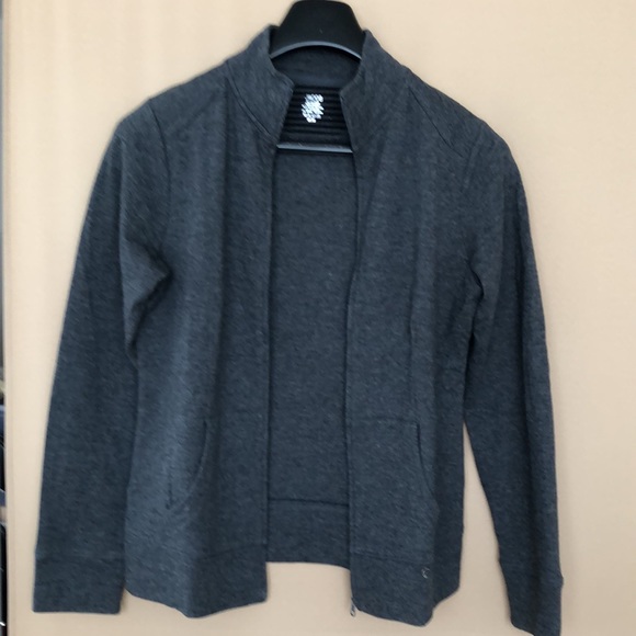 JACOB Open Front Zipper Jacket Size M Color Gray - Picture 7 of 7